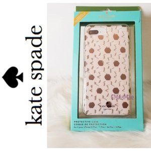 Kate spade iphone 7 hardshell case clear & pink